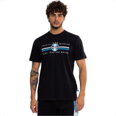 Imagem de Camiseta Clássica Grêmio Nada Pode Ser Maior - Surf Center, Preto, M