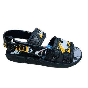 Imagem de Sandália Infantil Preto Batman Liga da Justiça Action Grendene Kids - 