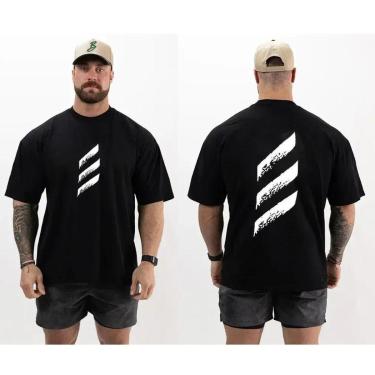 Imagem de Camiseta Oversized Camisão  Algodão Top Academia Maromba Treino-Masculino