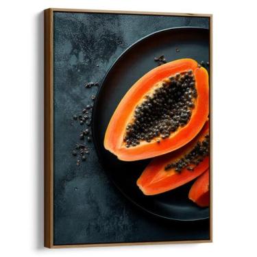 Imagem de Quadro decorativo Mamão - Mioquadros, 120x80 cm, Tabaco