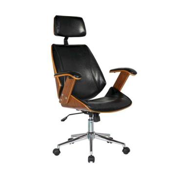 Imagem de Cadeira de Escritório Ergonômica Giratória Moderna Alta Presidente Lis