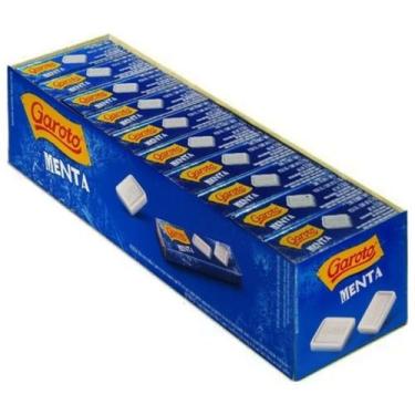 Imagem de Bala Pastilha Garoto Menta Caixa 680g Com 40 Und De 17g