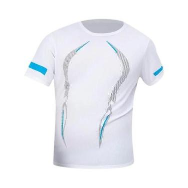 Imagem de Camiseta Fitness Masculina plus Size De Secagem Rápida Com Estampa, Ma