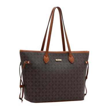 Imagem de Bolsa Feminina Chenson Grande de Ombro Sacola Tote Original, Café