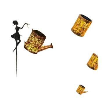 Imagem de Luminária Solar Impermeável Em Formato De Chaleira Para Decoração De J