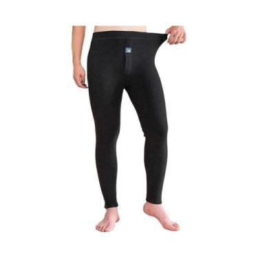 Imagem de Roupa Térmica Masculina De Inverno Com Forro De Fleece, Calças Confort