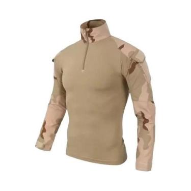 Imagem de Camiseta Tática De Manga Longa Camuflada Para Homens, Respirável, Para