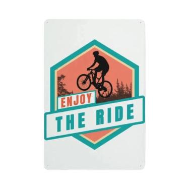 Imagem de Placa De Metal Vintage Com Tema De Ciclismo, Pintura Em Ferro Para Dec