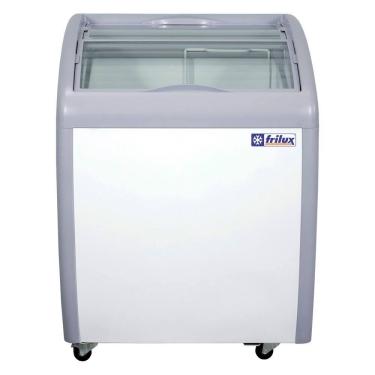 Imagem de Freezer Horizontal Frilux 160 Litros Branco Vidro Curvo 220V RF-105-C