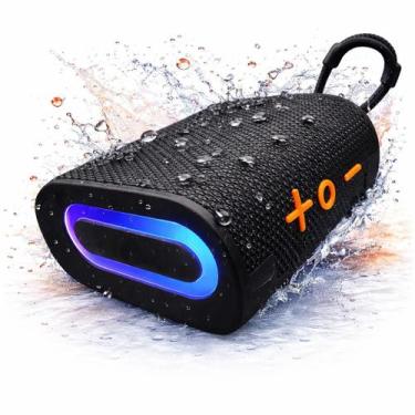 Imagem de Caixa De Som Bluetooth Portátil Potente Com LED Grave Forte Resistente