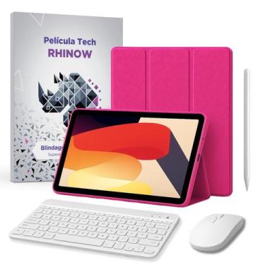 Imagem de Kit Capa Pink Slim para Xiaomi Redmi Pad SE 11": Película de vidro + C