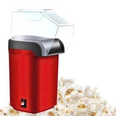 Imagem de Máquina de Pipoca 110v Doméstica Automática 1200w Pipoqueira Saudável 