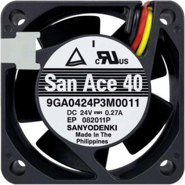 Imagem de Cooler 9GA0424P3M0011 24V 0.27A 6.84W 3L 3P 40X40X28MM C3 - Sanyo