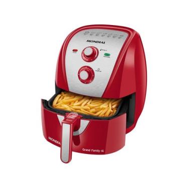 Imagem de Fritadeira Sem Óleo Air Fryer 6L Mondial 1900W - AFN-60-RI cor Vermelh
