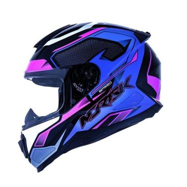 Imagem de Capacete Feminino Norisk Razor Speedmax Rosa + Viseira, 56