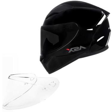 Imagem de Capacete Masculino Feminino Asx City Preto Moto Viseira Fume, Preto Br