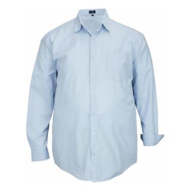 Imagem de Camisa Social Plus Size Manga Longa Lbl Com Bolso Passa Fácil 3033 - L