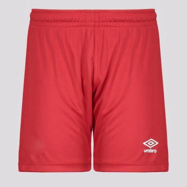 Imagem de Calção Umbro Legacy Juvenil Vermelho-Unissex