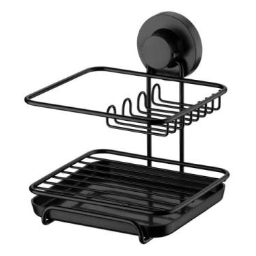 Imagem de Organizador Cozinha Porta Esponja Sabão Detergente Ventosa   Ref: 4017