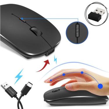 Imagem de Mouse Sem Fio Recarregável Bateria Wireless Mo290 Multilaser