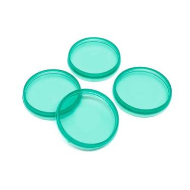 Imagem de Discos para Caderno Inteligente - Azul Turquesa Transparente 24mm (04U