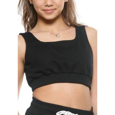 Imagem de Top moletom Teens Menina Preto Poah Noah, 14, Preto
