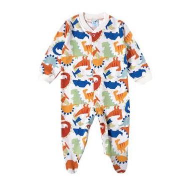 Imagem de Macacão Infantil TipTop Dino Off White - 18304, G