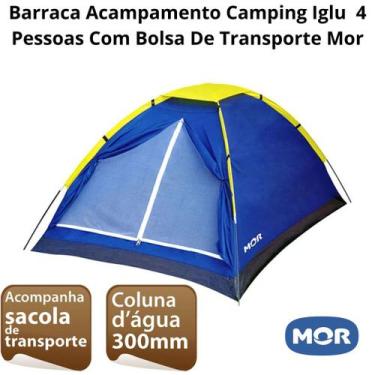 Imagem de Barraca Acampamento Camping Iglu 4 Pessoas Com Bolsa De Transporte Mor