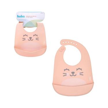 Imagem de Babador de silicone com pega-migalhas Gumy Pêssego - Buba