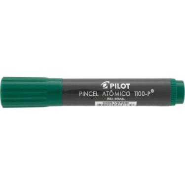 Imagem de Pincel Marcador Permanente Atomico 1100P Verde Recarreg. CX.C/12 - Pil