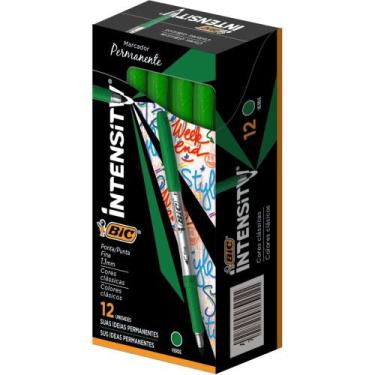 Imagem de Pincel Marcador Permanente Marking 1.1MM Verde CX.C/12 - BIC