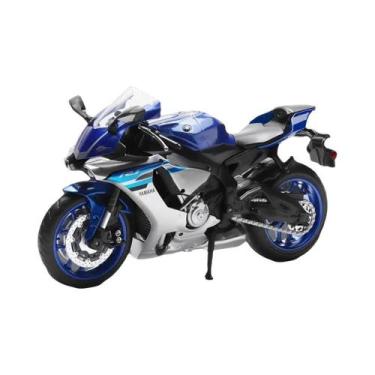 Imagem de Motocicleta De Brinquedo Em Liga Metálica YAMAHA YZF-R1 Escala 1:12 Co