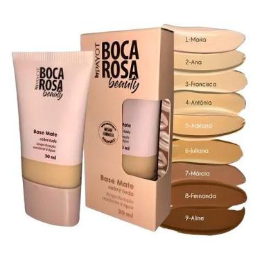 Imagem de Base líquida matte boca rosa beauty by payot 30ml alta cobertura tom 2