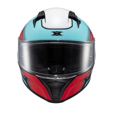 Imagem de Capacete Texx Raptor Hornet Azul Vermelho Brilho 56