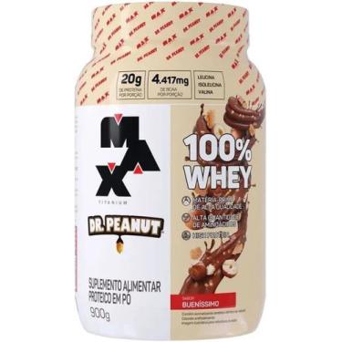 Imagem de Whey 100% Max Titanium Dr. Peanut 900g (todos os sabores), BUENÍSSIMO