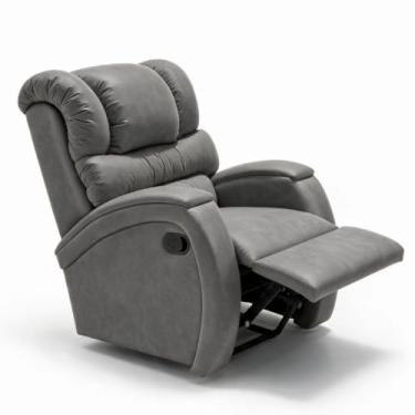 Imagem de Poltrona Cadeira Reclinável Imperial Zero Wall Papai Estética Cílios Sobrancelha Soft Sala Descanso (Cinza)
