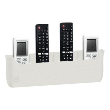 Imagem de Suporte De Parede Porta 4 Controles Remoto Ar Tv Universal Cor Cinza -