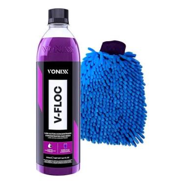 Imagem de Kit Lavagem Automotiva Vonixx: Luva Microfibra + Shampoo V-F - Congrat