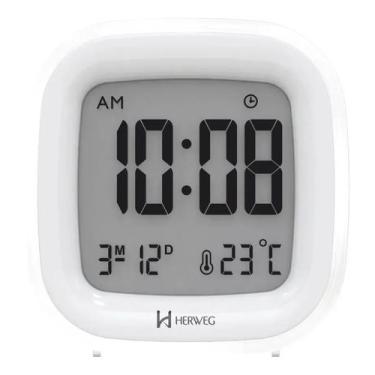 Imagem de RELÓGIO DESPERTADOR DIGITAL HERWEG Ref. 2995021 BRANCO