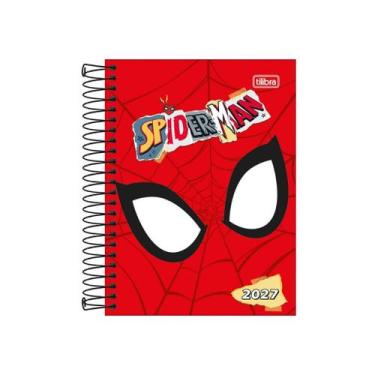 Imagem de Agenda Espiral Diária Spider-Man 2027 Tilibra Cor 1, Cor 1