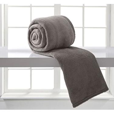 Imagem de Manta Corttex Microfibra Chumbo, Tamanho Casal, Tecido