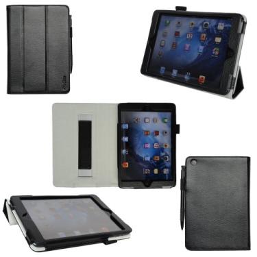 Imagem de ProCase iPad mini Protective Case - Tri-Fold Folio Cover for Apple iPad mini, Built-in Stand, auto sleep/wake feature (Black)