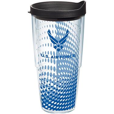 Imagem de Tervis Copo isolado Air Force Made in USA com parede dupla, 680 g, padrão