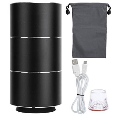 Imagem de Bomba de ar elétrica, portátil, mini dispositivo de vedação doméstica, cabo de compressão para preservação de alimentos, com compressores pretos de alimentação USB