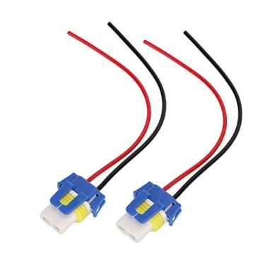 Imagem de 2 peças de soquete de LED, adaptador de fiação de rádio, soquete de farol para carros, barcos, bicicletas, conector fêmea 10A