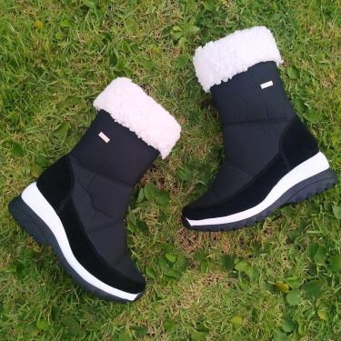 Imagem de Bota Com lã Ushuaia Nobuck com nylon preto