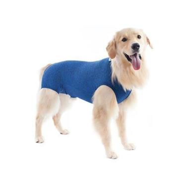 Imagem de Roupa Pós Cirúrgica Para Cachorro Macho Dry Azul Mescla N°14