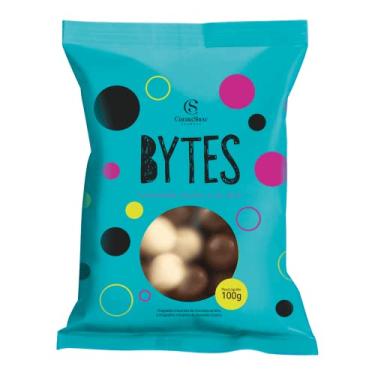 Imagem de Bytes De Chocolate Ao Leite E Branco 100G Cacau Show