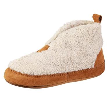 Imagem de Acorn Pantufa feminina reciclada com cabedal berbere e forro, Natural, 5-6