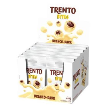 Imagem de Trento Chocolate Bites Branco Dark 480G (12Un X 40G)